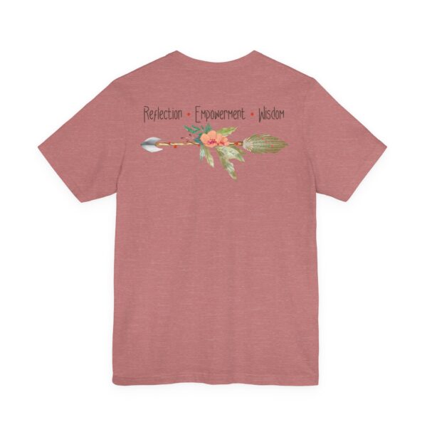 Reflection, Empowerment, Wisdom - Left Arrow Lightweight T-Shirt - Image 16