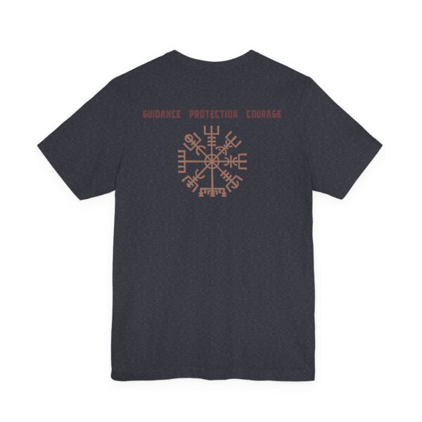 Guidance, Protection, Courage - Vegvisir Lightweight T-Shirt - Image 16