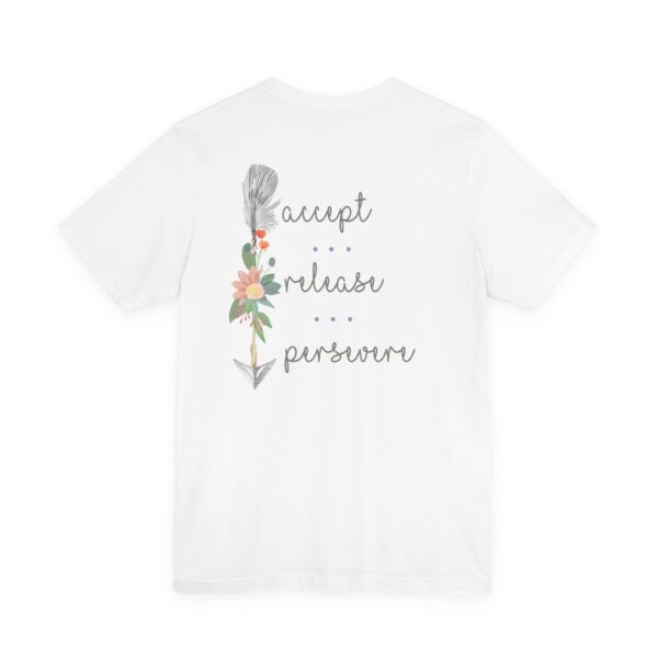Accept, Release, Persevere - Down Arrow Lightweight T-Shirt - Image 3