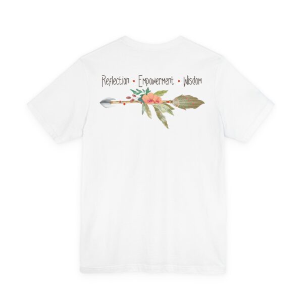 Reflection, Empowerment, Wisdom - Left Arrow Lightweight T-Shirt - Image 3