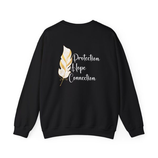Protection, Hope, Connection - Feather Crewneck Sweatshirt - Image 3