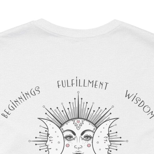 Beginnings, Fulfillment, Wisdom - Triple Moon Lightweight T-Shirt - Image 8