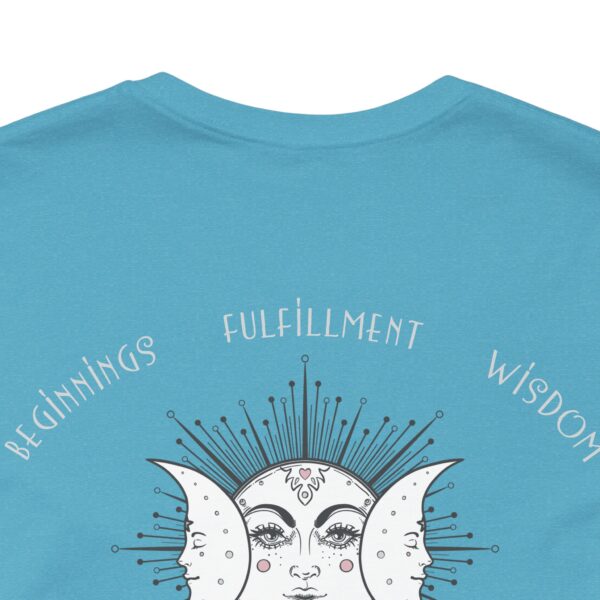 Beginnings, Fulfillment, Wisdom - Triple Moon Lightweight T-Shirt - Image 4