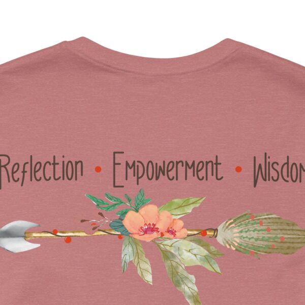 Reflection, Empowerment, Wisdom - Left Arrow Lightweight T-Shirt - Image 17