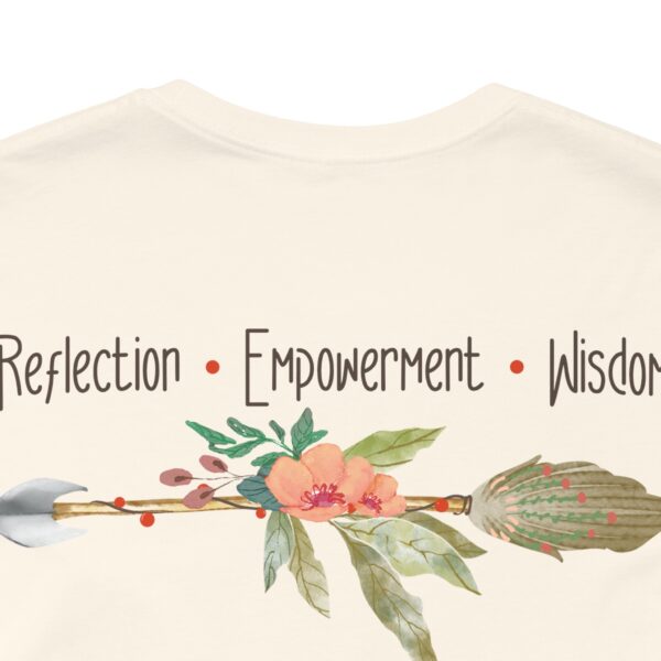 Reflection, Empowerment, Wisdom - Left Arrow Lightweight T-Shirt - Image 9