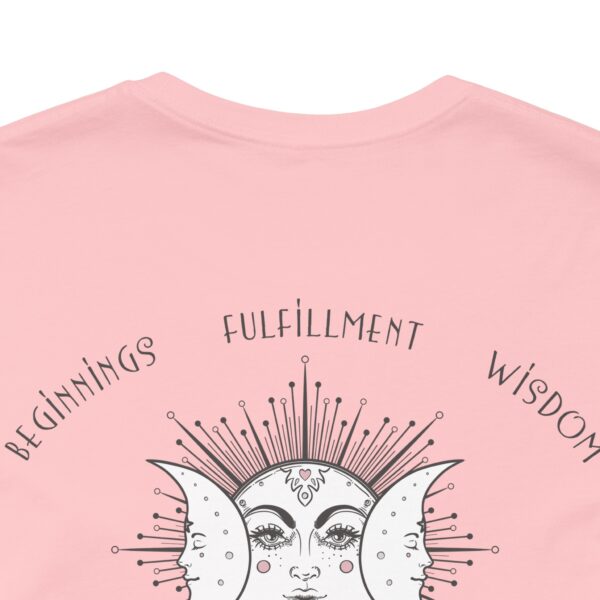 Beginnings, Fulfillment, Wisdom - Triple Moon Lightweight T-Shirt - Image 16