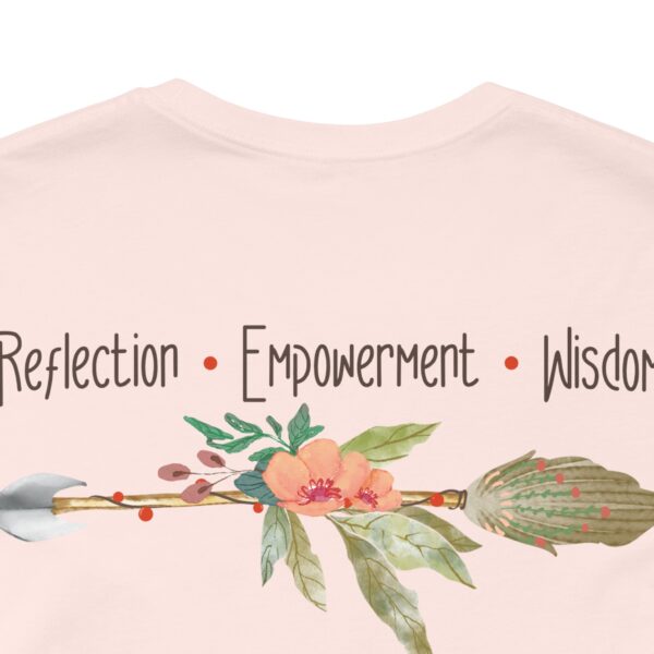 Reflection, Empowerment, Wisdom - Left Arrow Lightweight T-Shirt - Image 13