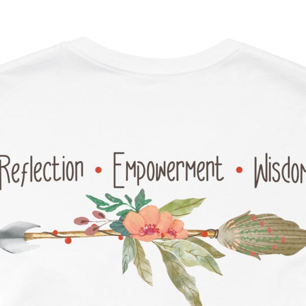 Reflection, Empowerment, Wisdom - Left Arrow Lightweight T-Shirt - Image 4