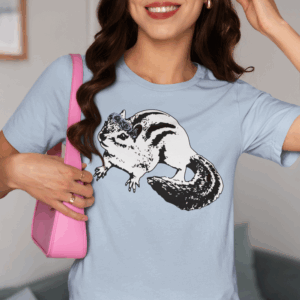 Chipmunk Flower Princess Lightweight T-Shirt