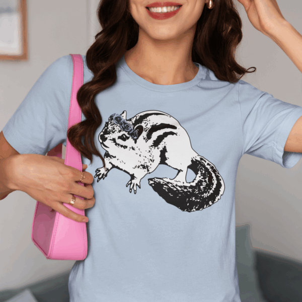 Chipmunk Flower Princess Lightweight T-Shirt