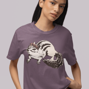 Chipmunk Flower Princess Mediumweight T-Shirt