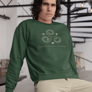 Connection, Growth, Awakening - Triskelion Crewneck Sweatshirt
