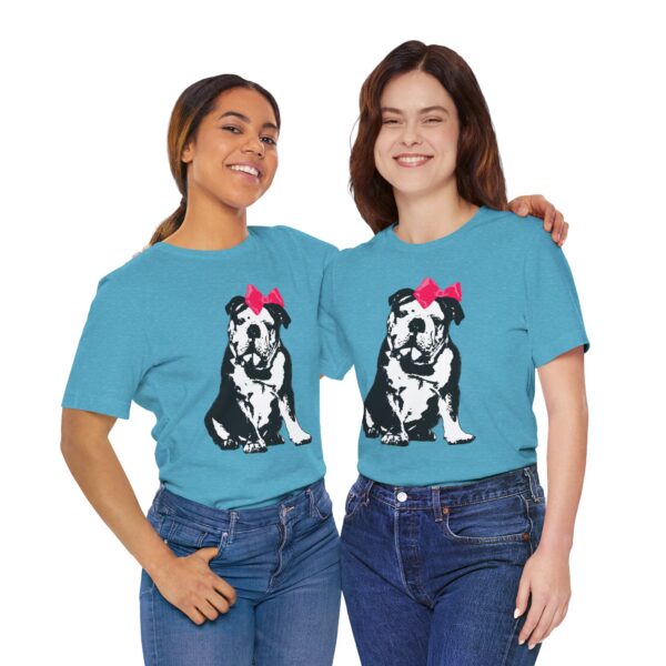 Sitting Pretty English Bulldog Lightweight T-Shirt - Image 18