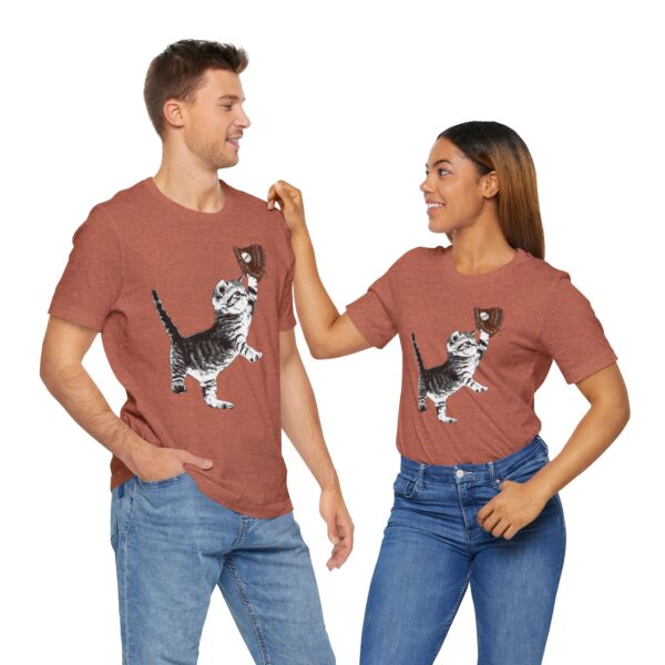 Baseball Kitten Lightweight T-Shirt - Image 14