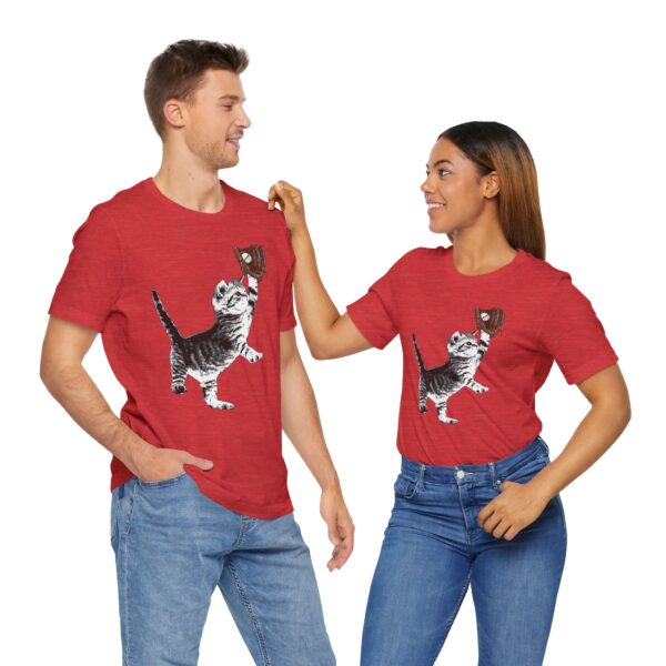 Baseball Kitten Lightweight T-Shirt - Image 18