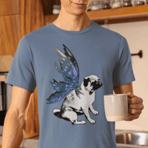 Fairy Pug Lightweight T-Shirt