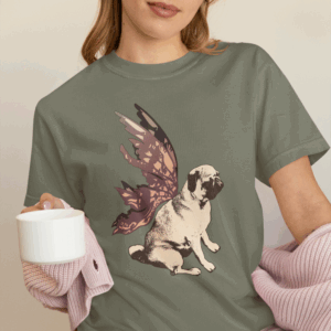 Fairy Pug Mediumweight T-Shirt