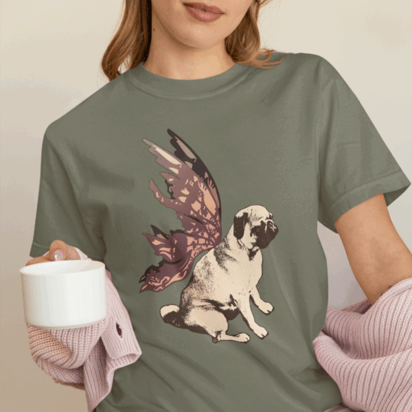 Fairy Pug Mediumweight T-Shirt