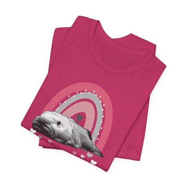 Boho Blobfish Rainbow Lightweight T-Shirt - Image 17