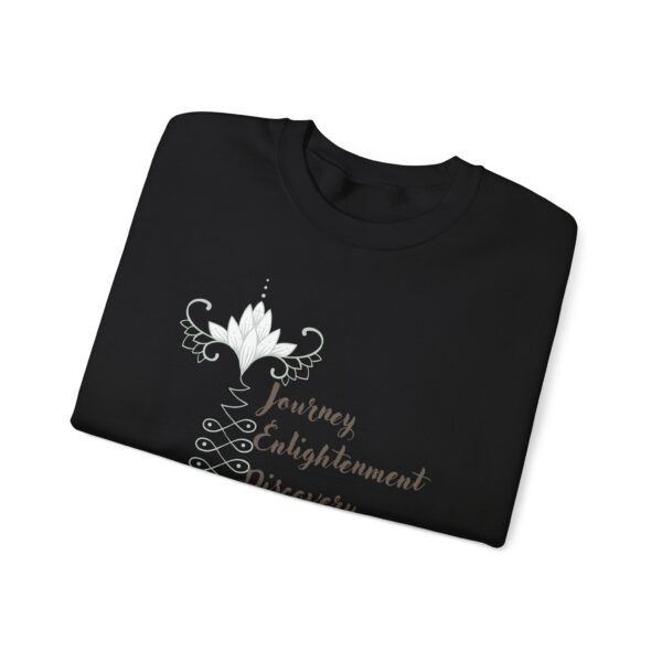 Journey, Enlightenment, Discovery - Unalome Lotus Sweatshirt - Image 21