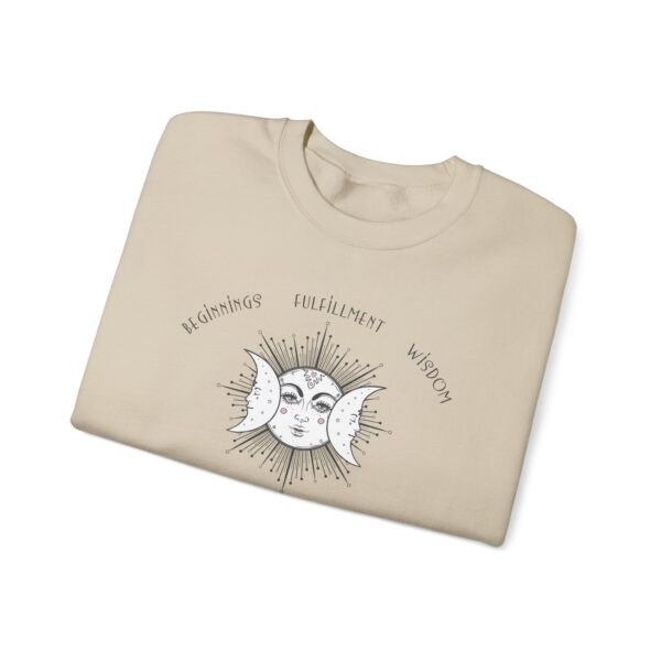Beginnings, Fulfillment, Wisdom - Triple Moon Crewneck Sweatshirt - Image 21