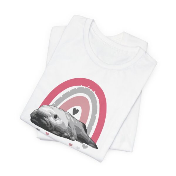 Boho Blobfish Rainbow Lightweight T-Shirt - Image 4