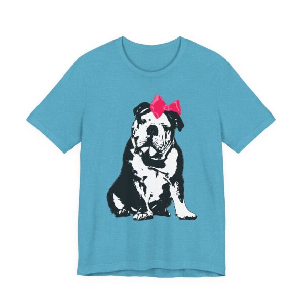 Sitting Pretty English Bulldog Lightweight T-Shirt - Image 16