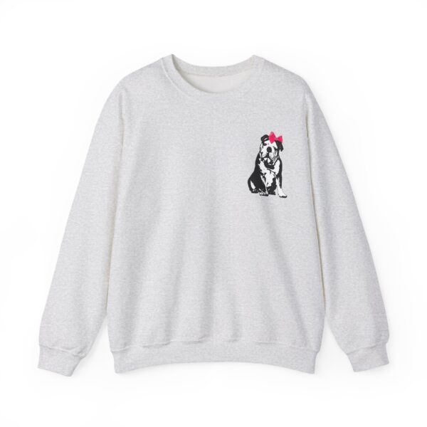 Sitting Pretty English Bulldog Crewneck Sweatshirt - Image 3