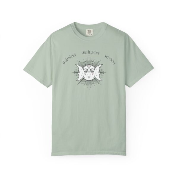 Beginnings, Fulfillment, Wisdom - Triple Moon Midweight T-Shirt - Image 16