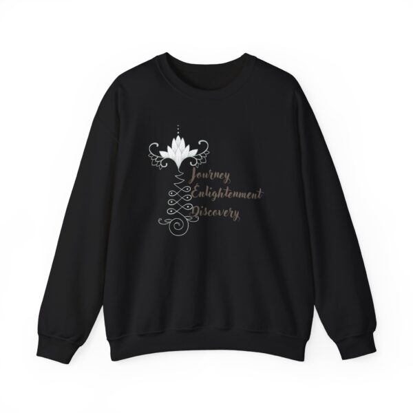 Journey, Enlightenment, Discovery - Unalome Lotus Sweatshirt - Image 20