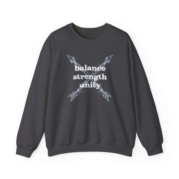 Balance, Strength, Unity - Crossed Arrows Crewneck Sweatshirt - Image 7