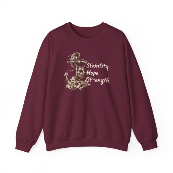 Stability, Hope, Strength - Anchor Crewneck Sweatshirt - Image 8