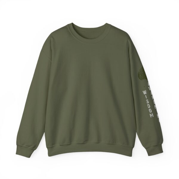 Wisdom, Awakening, Enlightenment - Bodhi Leaf Crewneck Sweatshirt - Image 4