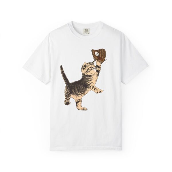 Baseball Kitten Mediumweight T-Shirt - Image 3