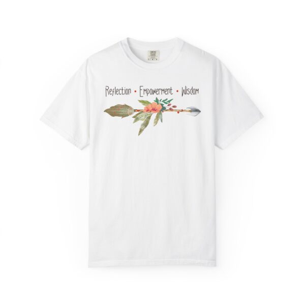 Reflection, Empowerment, Wisdom - Left Arrow Mediumweight T-Shirt - Image 3