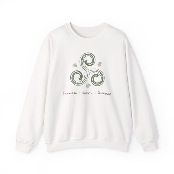 Connection, Growth, Awakening - Triskelion Crewneck Sweatshirt - Image 3