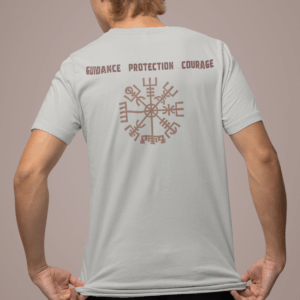 Guidance, Protection, Courage - Vegvisir Lightweight T-Shirt