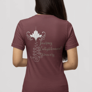 Journey, Enlightenment, Discovery - Unalome Lotus Lightweight Tee