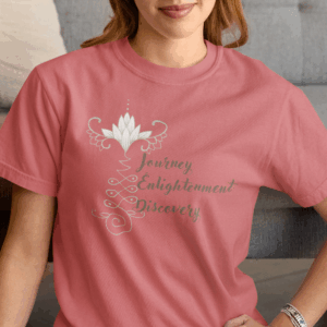 Journey, Enlightenment, Discovery - Unalome Lotus Midweight Shirt