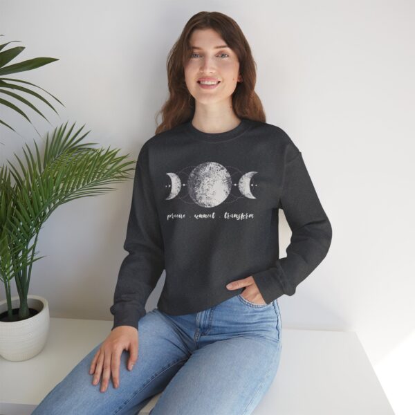 Perceive, Connect, Transform - Moon Phases Crewneck Sweatshirt - Image 10