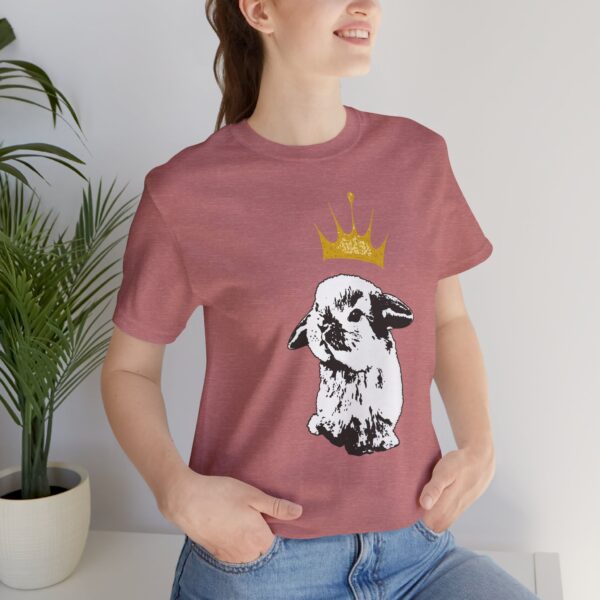 Grumpy Bunny with Crown Lightweight T-Shirt - Image 10