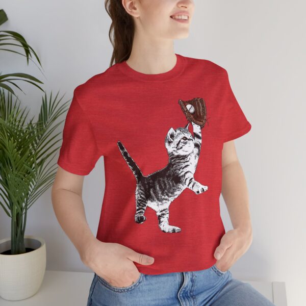 Baseball Kitten Lightweight T-Shirt - Image 19