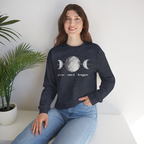Perceive, Connect, Transform - Moon Phases Crewneck Sweatshirt - Image 14