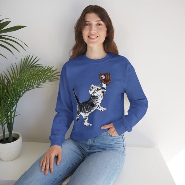 Baseball Kitten Crewneck Sweatshirt - Image 17