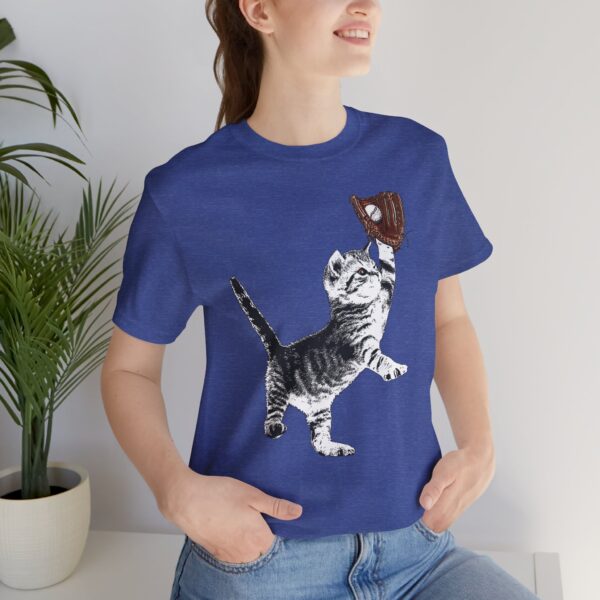 Baseball Kitten Lightweight T-Shirt - Image 23