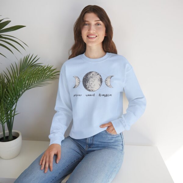 Perceive, Connect, Transform - Moon Phases Crewneck Sweatshirt - Image 18
