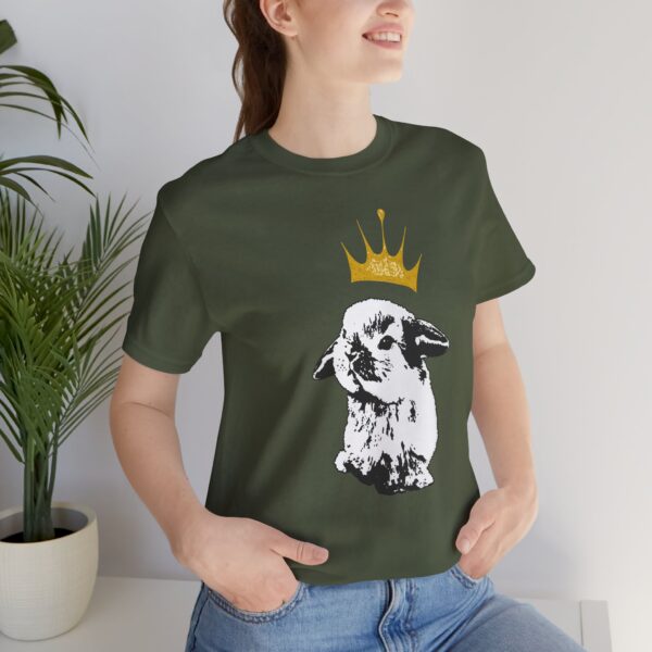 Grumpy Bunny with Crown Lightweight T-Shirt - Image 19