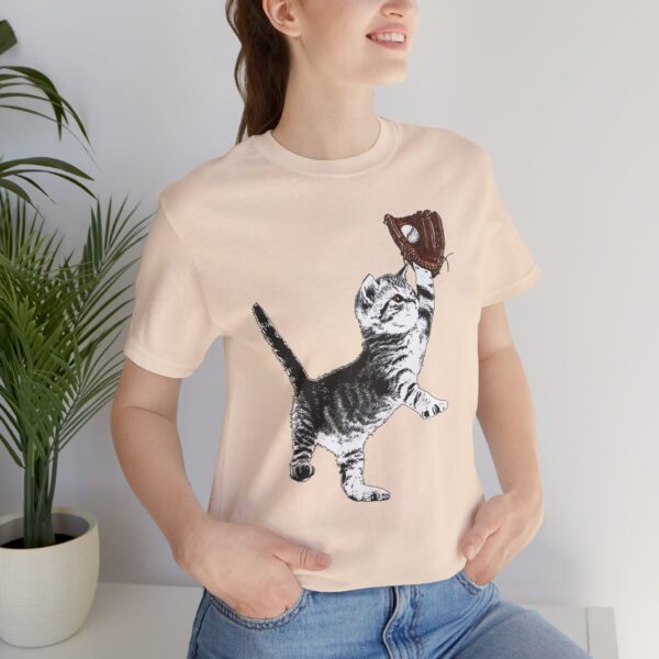 Baseball Kitten Lightweight T-Shirt - Image 11