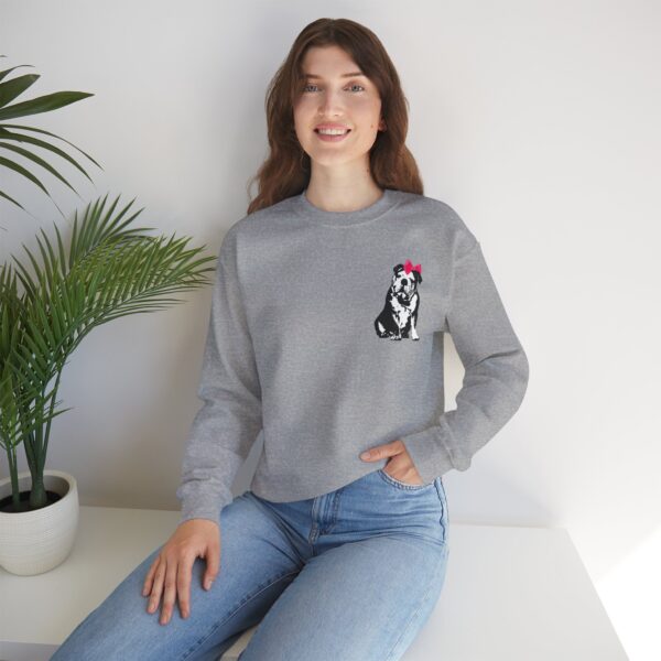 Sitting Pretty English Bulldog Crewneck Sweatshirt - Image 9