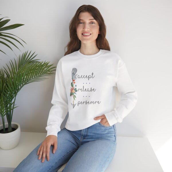 Accept, Release, Persevere - Down Arrow Crewneck Sweatshirt - Image 5